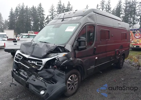 2023 Ram Promaster 3500 Cargo Van High Roof 159 Wb Ext из США, поврежденный, VIN 3C6MRVJG9PE508251